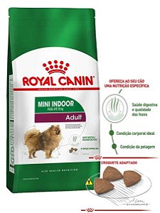 Ração Royal Canin Mini Indoor Adult para Cães Adultos de Raças Pequenas que Vivem em Ambientes Internos - 2,5kg