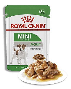 Ração Royal Canin Sachê Size Health Nutrition Adult Wet para Cães Adultos Raças Pequenas - 85Gr