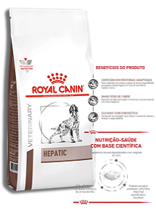 Ração Royal Canin Veterinary Diet Hepatic para Cães Adultos com Problemas Hepáticos - 10,1Kg