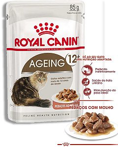 Ração Royal Canin Sachê Wet Instinctive para Gatos Adultos com idade acima de 12 meses - 85gr