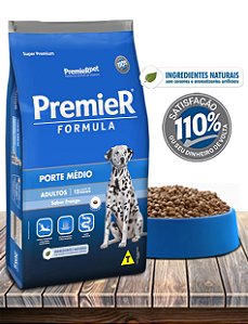 Ração Seca PremieRPet Premier Fórmula Frango para Cães Adultos Raças Médias - 20Kg