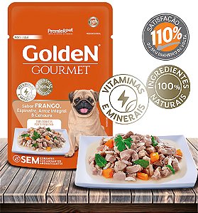 Ração Úmida PremieRPet Golden Gourmet Dog Frango para Cães Adultos de Pequeno Porte - 85Gr