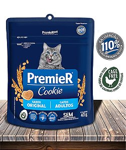 Biscoito PremieRPet Premier Cookie Original para Gatos Adultos - 40Gr