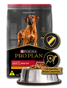 Ração Seca Nestlé Purina Pro Plan Optihealth Frango para Cães Adultos Raças Grandes - 15Kg