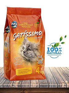 Alfa Pet Areia Higiênica Perfumada Gatissimo Premium - 4kg
