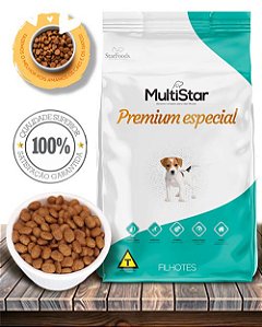 Ração Seca Multi Star Dog Premium Especial para Cães Filhotes - 10,1Kg