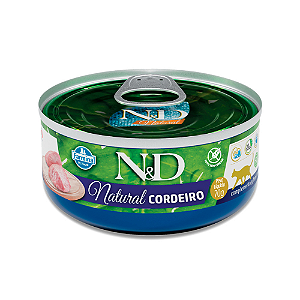 N&D FELINE WET NATURAL CORDEIRO 70 GR