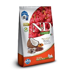 N&D QUINOA CANINE PEIXE PELE E PELO MINI 800 GR