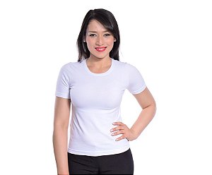 Camisa Feminina M/Curta Cotton GEN084 - Branca