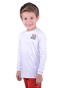 (A)BRA006 - Camiseta Manga Longa - Suedine (Ed Infantil / Fundamental)