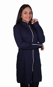 Avental Feminino Gola Padre com Zíper - Gabardine