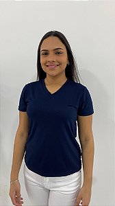Baby Look M/Curta Gola V em P.V