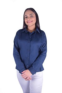 Camisa Social Feminina M/Longa - Tricoline
