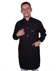 Avental Masculino Gola Padre com Punho - Gabardine