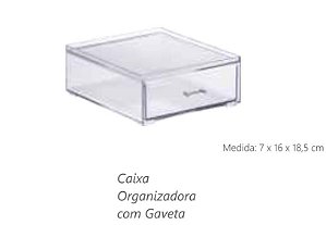 Caixa organizadora c/ Gaveta 18,5 x 16 x 7