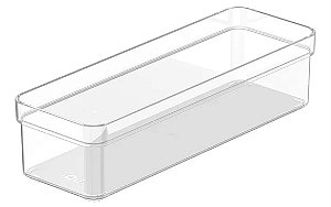 Organizador De Gavetas Clear (22,5x7,5x5,6cm )