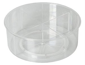 Organizador Giratório Com 2 Divisórias Removíveis