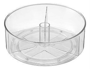 Organizador Giratório Com 3 Divisórias Fixas