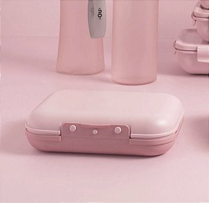 Marmita Sanduicheira Bicolor (azul e rosa)