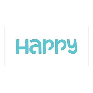 Stencil Happy-7x15 cm