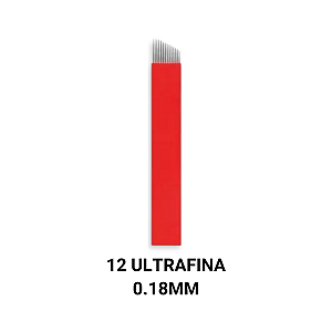 Lâmina Para Tebori 12 Flex Ultrafina 0.18mm