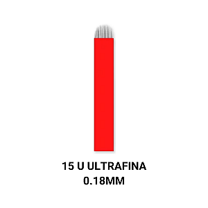 Lâmina Para Tebori 15 U Ultrafina 0.18mm