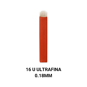Lâmina Para Tebori 16 U Ultrafina 0.18mm