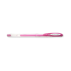 Caneta Rosa em Gel Signo Uni-Ball