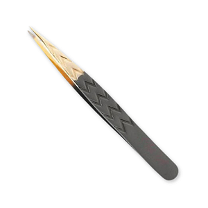 Pinça Ponta Fina Belliz Black Silver Gold 1705 Ref. F07