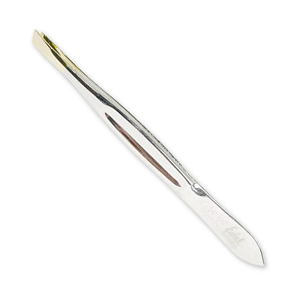 Pinça Ponta Diagonal Edel Solingen Ponta Dourada Canelada Ref. CH39