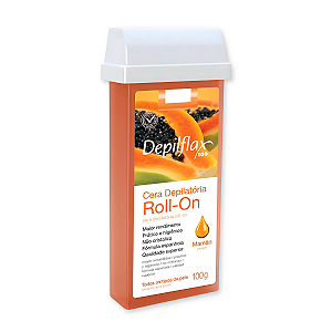 Cera Roll-On Mamão 100g Depilflax