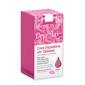 Cera Quente Rosa em Tabletes 250g Depilflax
