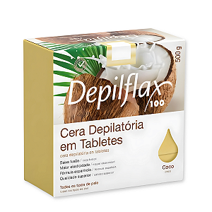 Cera Quente Coco em Tabletes 500g Depilflax