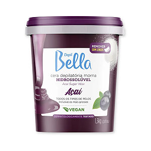 Cera Hidrossolúvel Morna Açai 600g Depil Bella Art Bell By Cacau