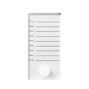 Placa Cristal Marcação e Cavidade Para Extensão de Cílios