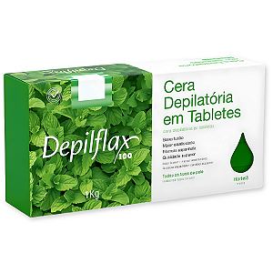 Cera Quente Hortelã em Tabletes 1kg Depilflax