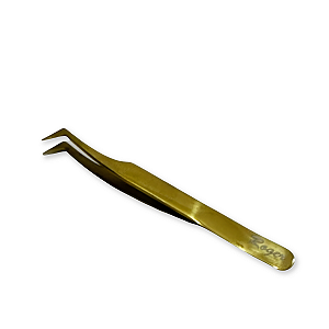 Pinça Para Alongamento de Cílios Gold Ref. C37