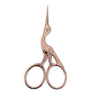 Tesoura Garça Rose Gold