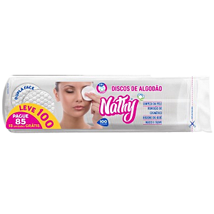 Algodão Disco 100 Unidades Nathy