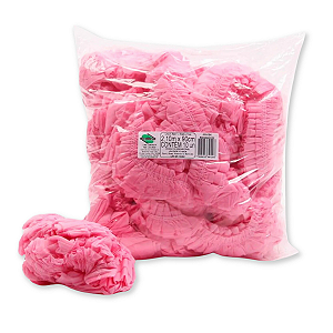 Lençol Rosa Com Elástico 20GM 2,10mx90cm 10 Unidades ProtDesc