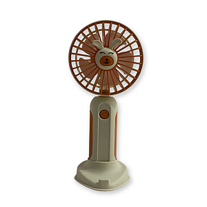 Mini Ventilador Portátil Coelho Laranja