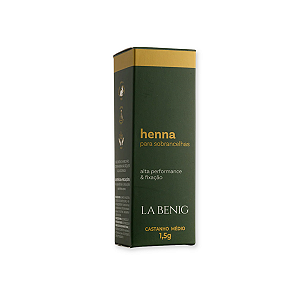 Kit Henna La Benig Castanho Médio 1,5g