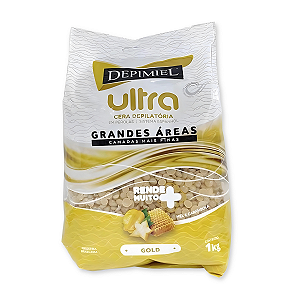 Cera Depilatória em Pérola Ultra Gold 1kg Depimiel