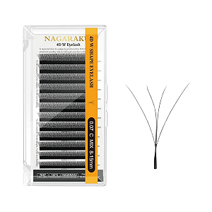 Cílios Nagaraku 4D W Volume Egípcio Estojo Mix