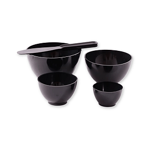 Kit 4 Cubetas E 1 Espátula Preto