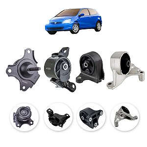 Kit Completo Coxim Motor Câmbio Honda Civic 2001 A 2006 Manu
