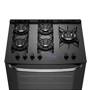Fogão 5 Bocas Automático Preto