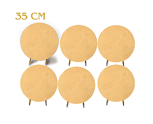 Kit 30 Painel de 35cm com pézinho festa e pegue monte