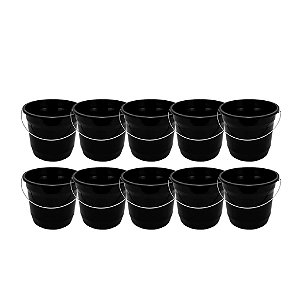 KIT 25 Baldes De Limpeza Casa 5 Litros Alça De Metal Revenda