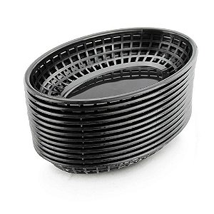 Cesta Bar Pastelaria Cestinha Lanche Fritas Porção Com 24 U barato BPA FREE